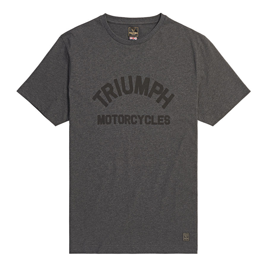 TRIUMPH BURNHAM T-SHIRT BLACK MARL MTSS24106