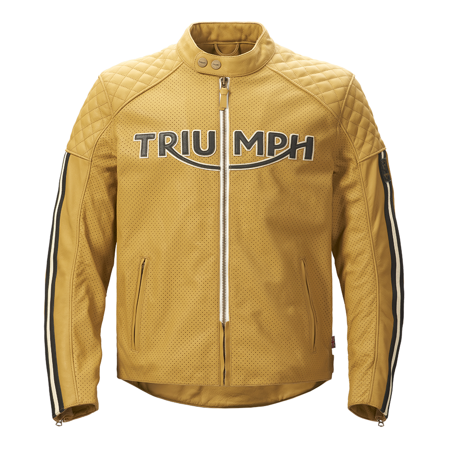 TRIUMPH BRADDAN AIR RACE JACKET - GOLD MLES24006