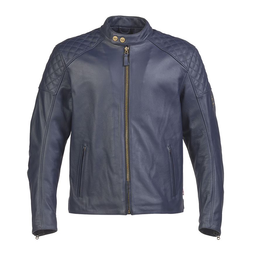 TRIUMPH BRADDAN BLUE JACKET  MLES2335