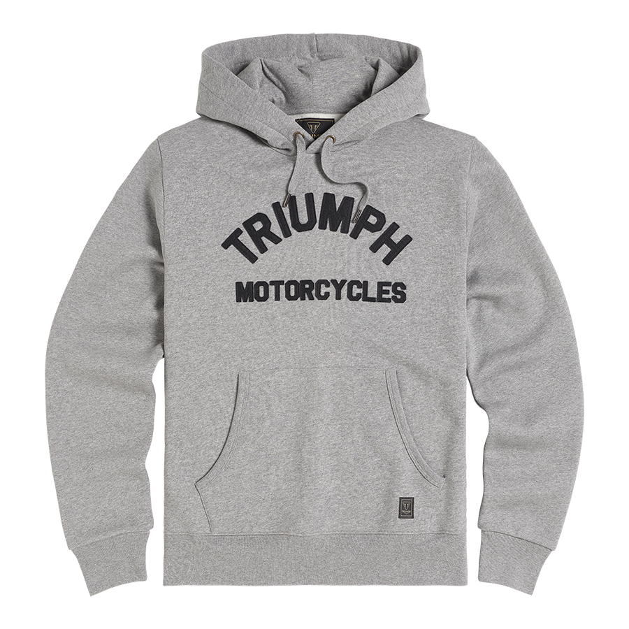 TRIUMPH CARRICK PULL-ON HOODIE GREY MARL
